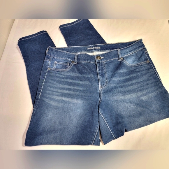 Maurices Classic 5 Pocket Midrise Denim Skinny Jean Womens Size 16. - Picture 1 of 10